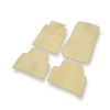 Tapis de Sol Velours adapté pour Mercedes-Benz Classe C W202 Break, Berline (1993-2000) - Premium tapis de voiture - beige