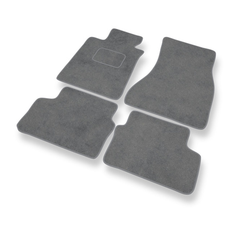 Tapis de Sol Velours adapté pour BMW 5 G30 (2017-....) - Premium tapis de voiture - gris