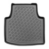 Tapis de sol en TPE adapté pour Skoda Superb III Break (09.2015-....) - aussi pour la version hybride - tapis de voiture - noir