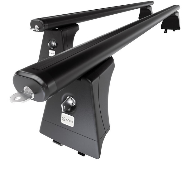 Barres de toit en aluminium adapté pour Hyundai i30 II SW (2012-2017) - Porte-Bagages de Voiture noir - rails intégrés