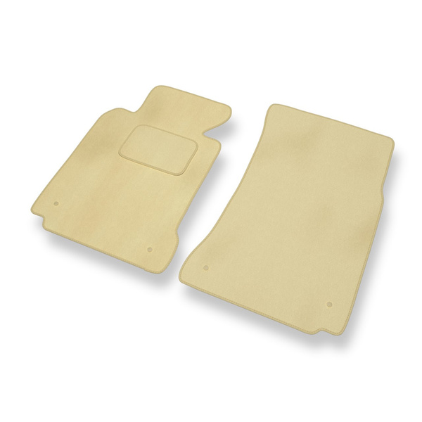 Tapis de Sol Velours adapté pour BMW 5 M5 III E39 Berline, Touring (1998-2003) - Premium tapis de voiture - beige