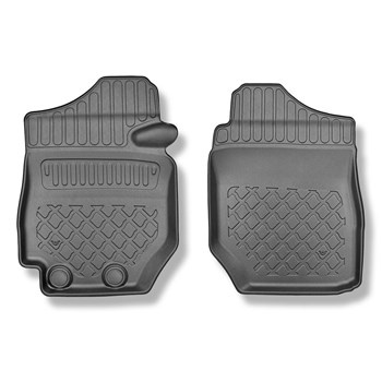 Tapis de sol en TPE adapté pour Suzuki Jimny II GJ SUV (10.2018-....) - 2 places; aussi pour la version Pro; avec boîte manuelle - tapis de voiture - noir