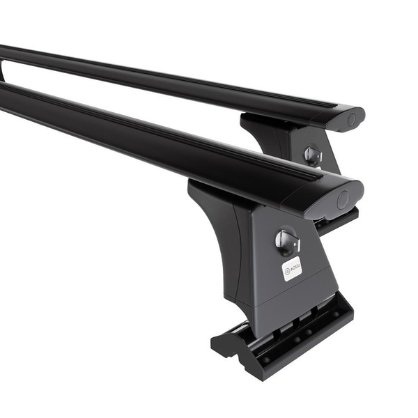 Barres de toit en aluminium adapté pour Citroen Berlingo III Van (2019-....) - Porte-Bagages de Voiture noir - points de montage - (suivant le modèle de voiture ils peuvent se situer à différents endroits)