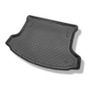 Tapis de coffre adapté pour Nissan Qashqai +2 I Crossover (10.2008-01.2014) - bac de coffre - protection de coffre voiture - 7 places; 3me rangée abaissée