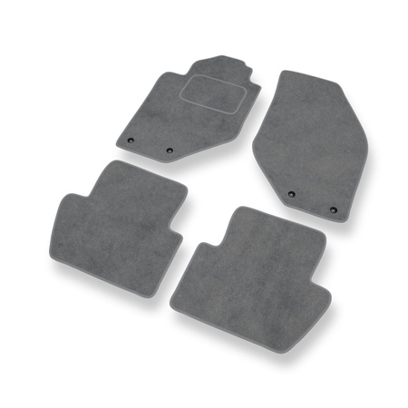 Tapis de Sol Velours adapté pour Volvo C70 I (1997-2006) - Premium tapis de voiture - gris