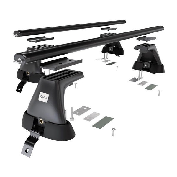 Barres de toit en aluminium adapté pour Dacia Sandero mk II Hayon (2013-2020) - Porte-Bagages de Voiture noir - toit normal