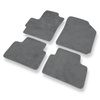 Tapis de Sol Velours adapté pour Chevrolet Spark I M200/M250 Hayon (2005-2009) - Premium tapis de voiture - gris