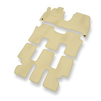 Tapis de Sol Velours adapté pour Citroen C8 (2002-2014) - Premium tapis de voiture - beige