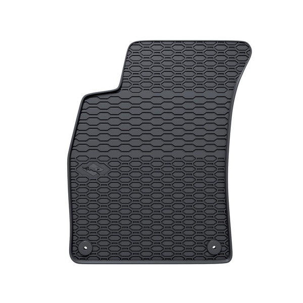 Tapis de sol en caoutchouc adapté pour Audi A4 B7 Avant, Cabriolet, Berline (2004-2009) - tapis de voiture - noir - 4 pcs.