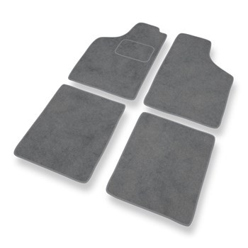 Tapis de Sol Velours adapté pour Fiat Uno II (1989-2002) - Premium tapis de voiture - gris