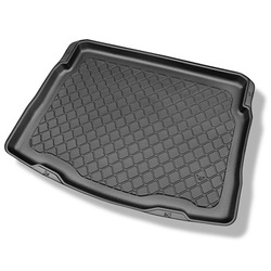 Tapis de coffre adapté pour Volkswagen Tiguan II SUV (05.2016-....) - bac de coffre - protection de coffre voiture - coffre inférieur; sans roue de secours; plancher amovible en la position la plus basse; non pour version ehybride