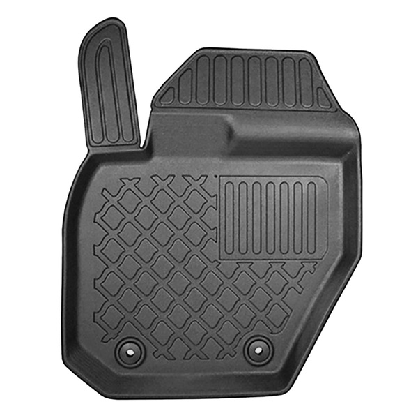 Tapis de sol en TPE adapté pour Volvo S60 Berline (12.2015-10.2022) - également Cross Country - tapis de voiture - noir