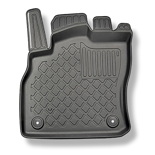 Tapis de sol en TPE adapté pour Audi Q3 F3 SUV, Sportback (08.2018-....) - aussi pour la version Quattro; aussi avec boîte hybride TFSI e Plug-in Hybrid - tapis de voiture - noir