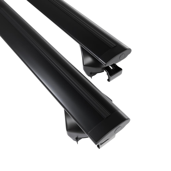 Barres de toit en aluminium adapté pour DS 7 Crossback Crossover (2018-2022) - Porte-Bagages de Voiture noir - rails intégrés