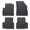 Tapis de sol en caoutchouc adapté pour Opel Astra K Hayon, Sports Tourer (2015-2022) - tapis de voiture - noir - 4 pcs.