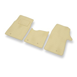 Tapis de Sol Velours adapté pour Fiat Talento 296 Van (2016-2021) - Premium tapis de voiture - beige