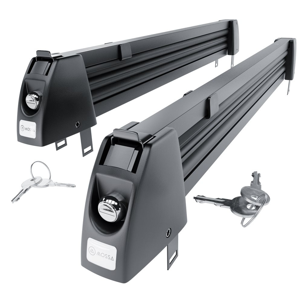 Porte-skis sur toit de voiture - Ski rack M-7703 - noir - pour 3