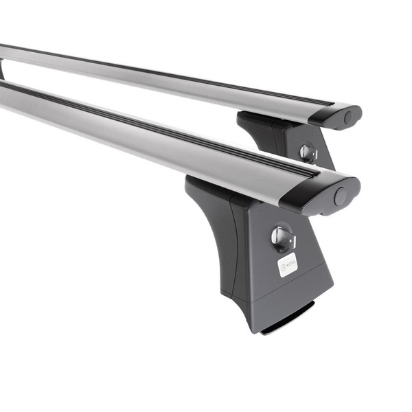 Barres de toit en aluminium adapté pour Toyota Avensis mk III Break (2009-2019) - Porte-Bagages de Voiture argent - points de montage - (suivant le modèle de voiture ils peuvent se situer à différents endroits)