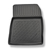 Tapis de sol en TPE adapté pour Mitsubishi ASX II SUV (03.2023-....) - aussi pour la version hybride - tapis de voiture - noir