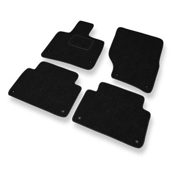 Tapis de Sol Feutres adapté pour Audi Q7 I (2005-2015) - tapis de voiture - noir