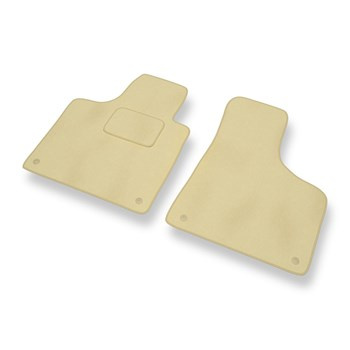 Tapis de Sol Velours adapté pour Audi A3 II 8P (2003-2012) - Premium tapis de voiture - beige