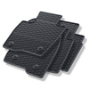Tapis de sol en caoutchouc adapté pour Ford S-Max II Monospace (2015-2023) - tapis de voiture - noir - 4 pcs.