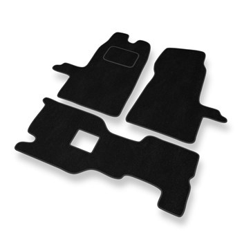 Tapis de Sol Velours adapté pour Ford Transit VI (2000-2006) - Premium tapis de voiture - noir