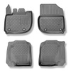 Tapis de sol en TPE adapté pour Honda HR-V III SUV (09.2021-....) - tapis de voiture - noir