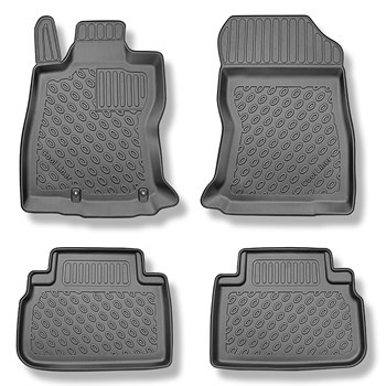 Tapis de sol en TPE adapté pour Subaru Forester V (SK) e-Boxer SUV (06.2019-....) - tapis de voiture - noir