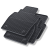 Tapis de sol en caoutchouc adapté pour Skoda Kamiq (2019-....) - tapis de voiture - noir