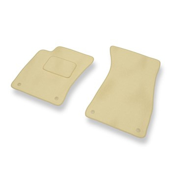 Tapis de Sol Velours adapté pour Audi A8 II D3 (2002-2010) - Premium tapis de voiture - beige