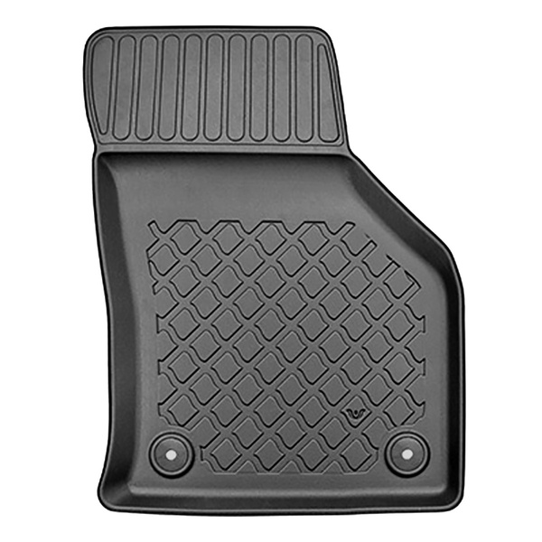 Tapis de sol en TPE adapté pour Skoda Superb III Liftback (12.2015-10.2022) - aussi pour la version hybride - tapis de voiture - noir