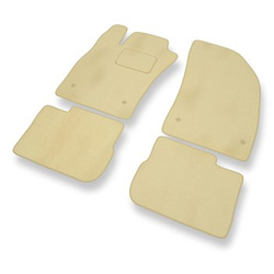 Tapis de Sol Velours adapté pour Fiat Tipo II Hayon, Break, Berline (2015-....) - Premium tapis de voiture - beige