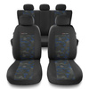 Housses de siège adaptées pour Fiat Marea (1996-2002) - housse siege voiture universelles - couverture siege - UNE-BL