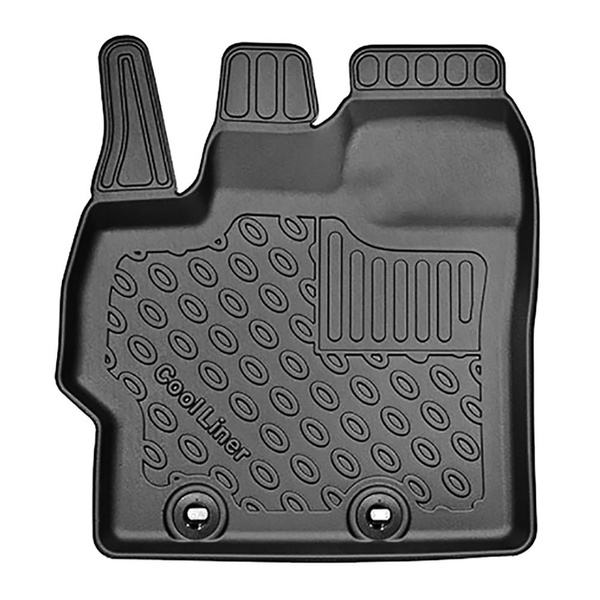 Kit tapis de coffre et tapis de voiture TPE pour: Toyota Yaris IV Hayon (11.2020-....) - coffre supérieur;pour les voitures avec double plancher de coffre;également pour les hybrides