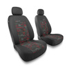 Housses de siège avant adaptées pour Alfa Romeo MiTo (2008-2018) - housse siege voiture universelles - couverture siege conducteur - 2UNE-RD