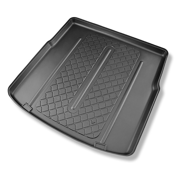 Tapis de coffre adapté pour Toyota Corolla XII E210 Touring Sports (03.2019-....) - bac de coffre - protection de coffre voiture - coffre supérieur (seuil de chargement plat); plancher amovible en la position la plus basse; aussi pour hybrides