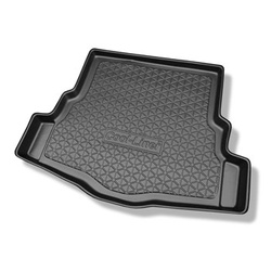 Tapis de coffre adapté pour Alfa Romeo 159 Berline (09.2005-2011) - bac de coffre - protection de coffre voiture - avec roue de secours taille normale