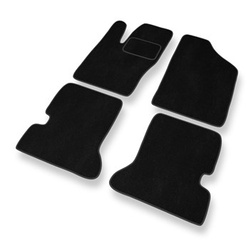 Tapis de Sol Velours adapté pour Fiat Seicento Hayon, Van (1998-2010) - Premium tapis de voiture - noir
