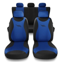 Housses de siège adaptées pour Hyundai Tucson I, II, III (2004-2019) - housse siege voiture universelles - couverture siege - TR-BL