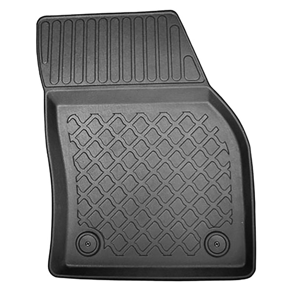 Tapis de sol en TPE adapté pour Volkswagen Tiguan II SUV (12.2015-10.2022) - tapis de voiture - noir