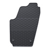 Tapis de sol en caoutchouc adapté pour Skoda Fabia I (1999-2008) - tapis de voiture - noir