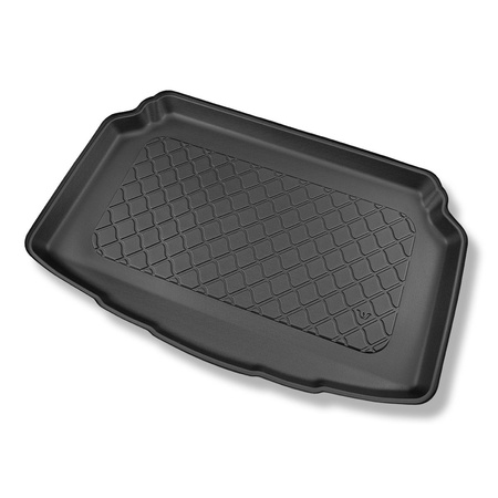 Tapis de coffre adapté pour Mazda 2 Hybrid Hayon (03.2022-....) - bac de coffre - protection de coffre voiture - coffre inférieur; sans plancher double du coffre