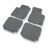 Tapis de Sol Velours adapté pour Audi A3 I 8L Hayon (1996-2003) - Premium tapis de voiture - gris