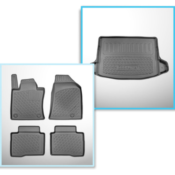 Kit tapis de coffre et tapis de voiture TPE pour: SsangYong Korando IV C300 Cros