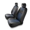 Housses de siège avant adaptées pour Alfa Romeo 156 I, II (1997-2007) - housse siege voiture universelles - couverture siege conducteur - 2XL-BL