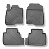 Tapis de sol en TPE adapté pour Honda ZR-V Hybrid e:HEV SUV (10.2023-....) - tapis de voiture - noir