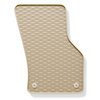 Tapis de sol en caoutchouc adapté pour Skoda Octavia III (2013-2020) - tapis de voiture - beige