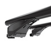 Barres de toit en aluminium adapté pour Lexus RX mk IV SUV (2016-2022) - Porte-Bagages de Voiture noir - rails intégrés