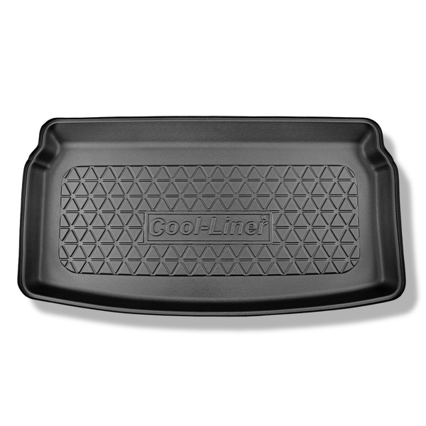 Tapis de coffre adapté pour Audi A1 GB Sportback (07.2018-....) - bac de coffre - protection de coffre voiture - coffre inférieur; plancher amovible en la position la plus basse